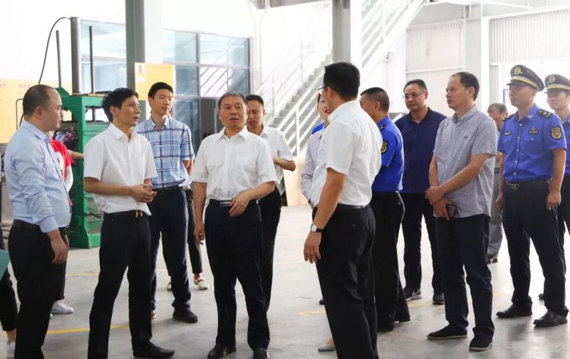 市长朱志杰 副市长徐锴莅临win必赢光学调研工业固废措置试点工作